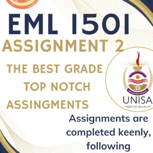 EML1501 Assignment 2 (COMPLETE ANSWERS) 2025 - DUE 3 July 2025