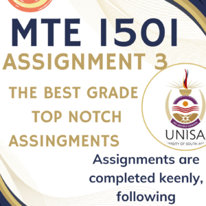 MTE1501 Assignment 3 (COMPLETE ANSWERS) 2025 (212545) - DUE 15 July 2025