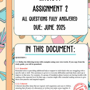 ENC1501 Assignment 2 Memo | Due June 2025