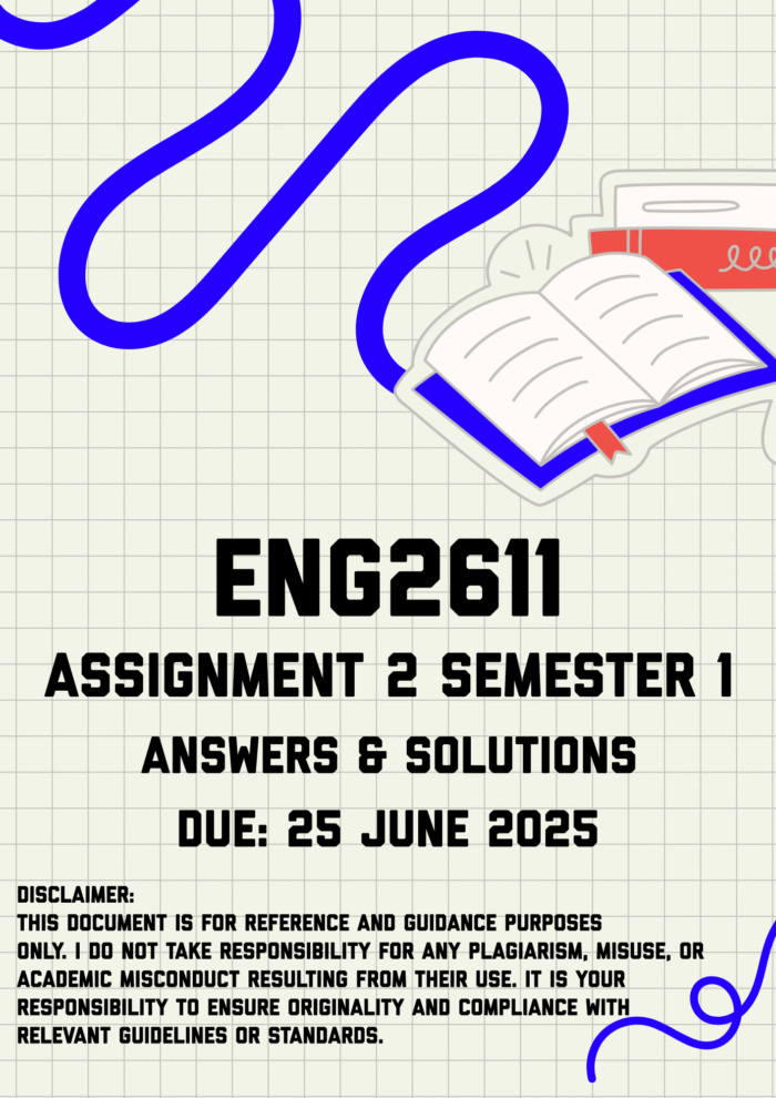 ENG2611 Assignment 2 Memo | Due 25 June 2025