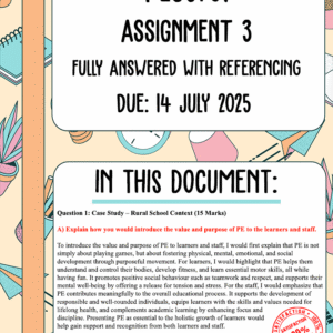 PES3701 Assignment 3 Memo | Due 14 July 2025