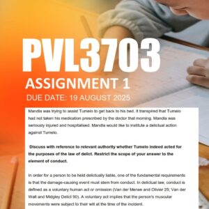 PVL3703 Assignment 1 2025 Due 19 August 2025