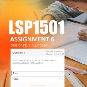 LSP1501 Assignment 6 2025 Due 1 July 2025