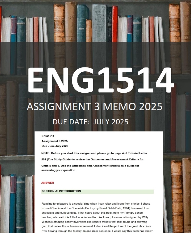 ENG1514 Assignment 3 2025 Due July 2025