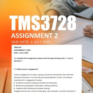 TMS3728 Assignment 2 2025 Due 4 July 2025