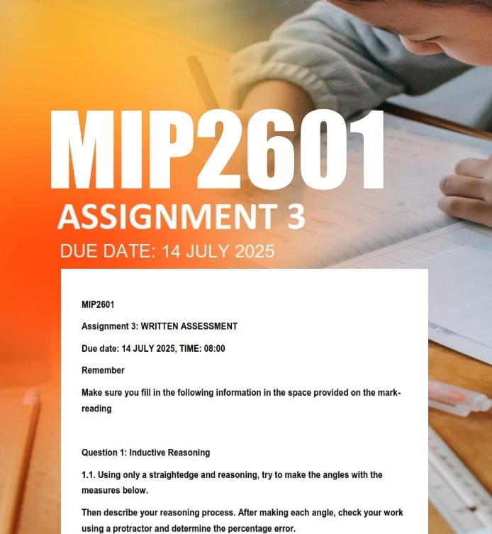 MIP2601 Assignment 3 2025 Due 14 July 2025