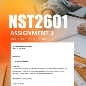 NST2601 Assignment 3 2025 - Due 31 July 2025