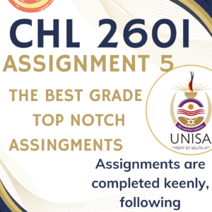 CHL2601 Assignment 5 (COMPLETE ANSWERS) 2025 - DUE 10 July 2025