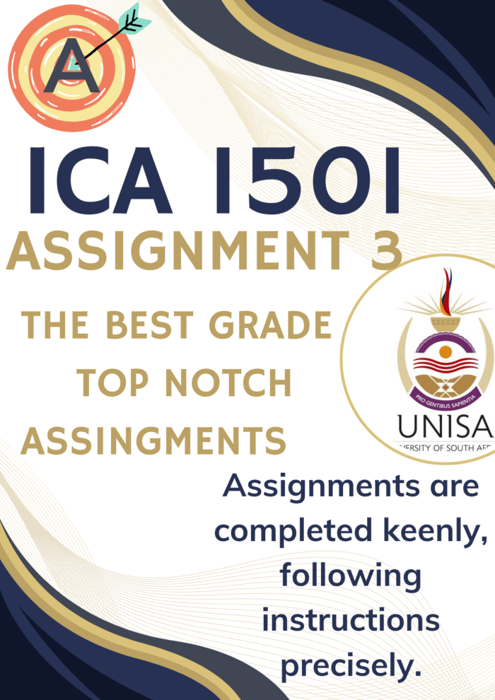 ICA1501 Assignment 3 (COMPLETE ANSWERS) 2025 - DUE 15 July 2025
