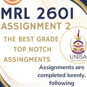 MRL2601 Assignment 2 (COMPLETE ANSWERS) Semester 2 2025 - DUE September 2025