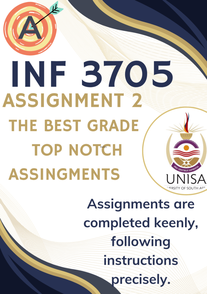 INF3705 Assignment 2 (COMPLETE ANSWERS) 2025 - DUE 1 August 2025