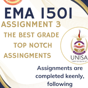 EMA1501 Assignment 3 (PORTFOLIO COMPLETE ANSWERS) 2025 - DUE August 2025