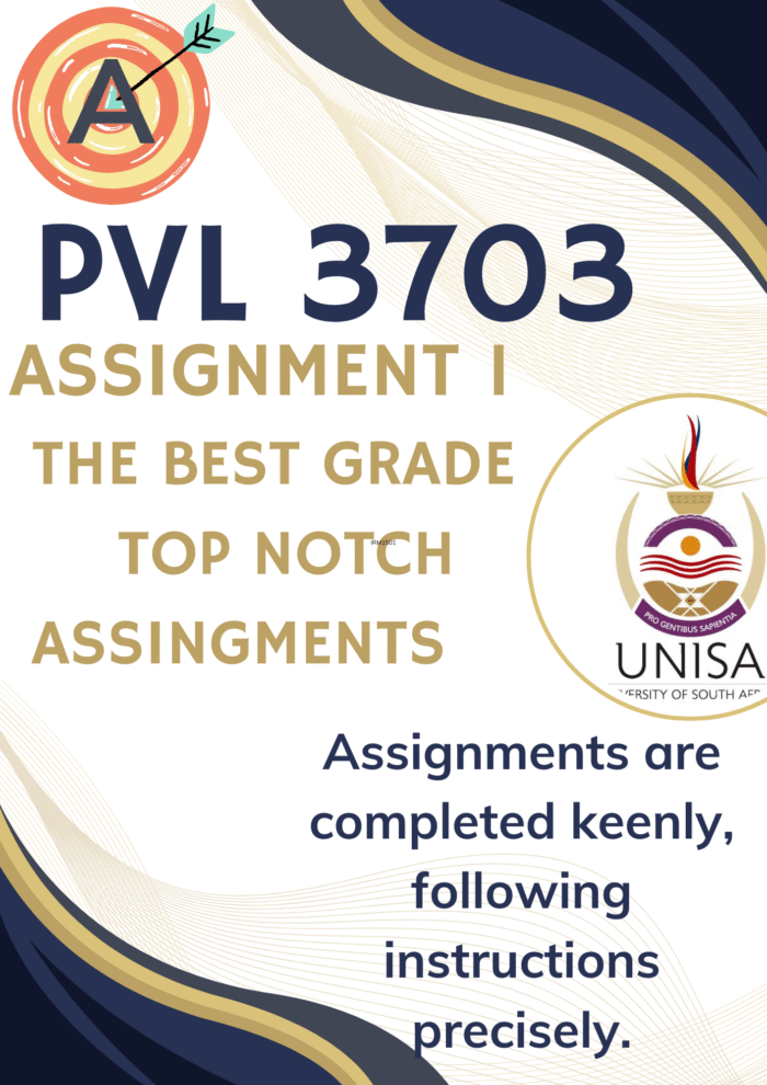 PVL3703 Assignment 1 (COMPLETE ANSWERS) Semester 2 2025 - DUE August 2025
