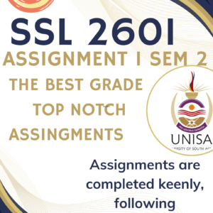 SSL2601 Assignment 1 (COMPLETE ANSWERS) Semester 2 2025 (543838) - DUE 12 August 2025