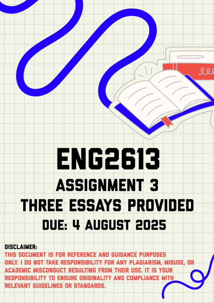 ENG2613 Assignment 3 Memo | Due 4 August 2025