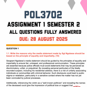 POL3702 Assignment
