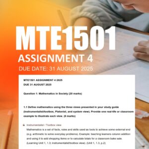 MTE1501 Assignment