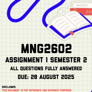 MNG2602 Assignment