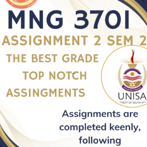 MNG3701 Assignment 2 (COMPLETE ANSWERS) Semester 2 2025 - DUE September 2025