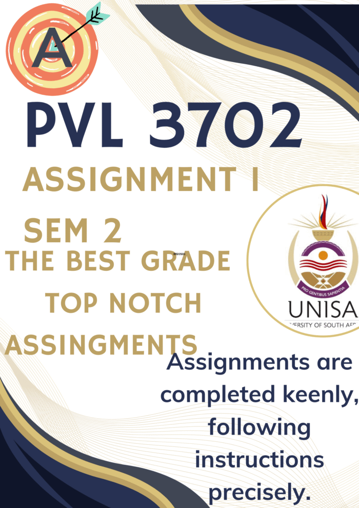 PVL3702 Assignment 1 (COMPLETE ANSWERS) Semester 2 2025 (148712) - DUE 26 August 2025