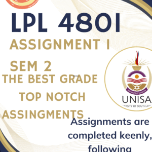 LPL4801 ASSIGNMENT 1 SEMESTER 2 2025 – FULLY ANSWERED (DUE 29 AUGUST 2025)