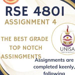 RSE4801 Assignment 4 Memo | Due September 2025