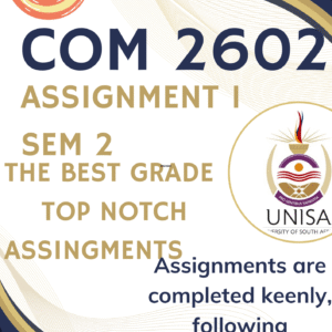 COM2602 Assignment 1 Semester 2 Memo | Due September 2025
