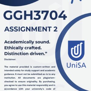 GGH3704 ASSIGNMENT 2 SEMESTER 2 2025 *COMPLETE ANSWERS* DUE DATE 17/09/25 (BEST ANSWERS FOR THIS ASSIGNMENT)