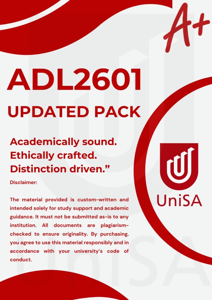 ADL2601 EXAM PACK 2025