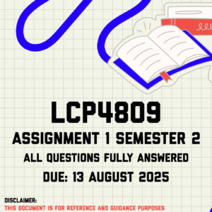 LCP4809 Assignment 1