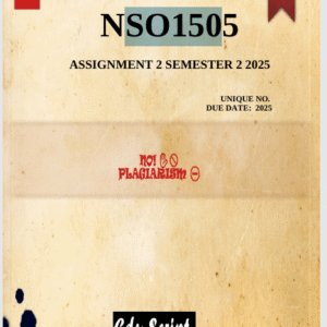 NSO1505 Assignment 2 (COMPLETE ANSWERS) Semester 2 2025