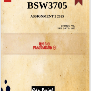 BSW3705 Assignment 2 (COMPLETE ANSWERS) 2025