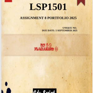LSP1501 Assignment 8 (COMPLETE ANSWERS) 2025