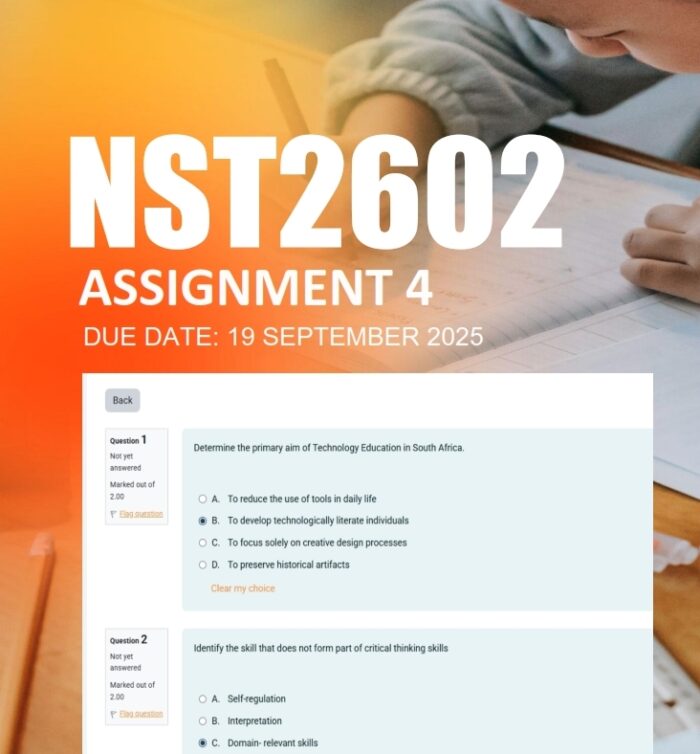 NST2602 Assignment 4 2025 Due 19 September 2025