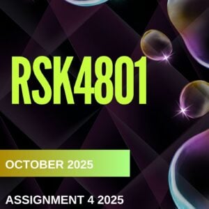RSK4801 Assignment 4 2025 Answers, References & Explanations (Due October 2025)