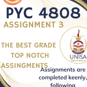 PYC4808 Assignment 3 (COMPLETE ANSWERS) 2025 - DUE 17 September 2025