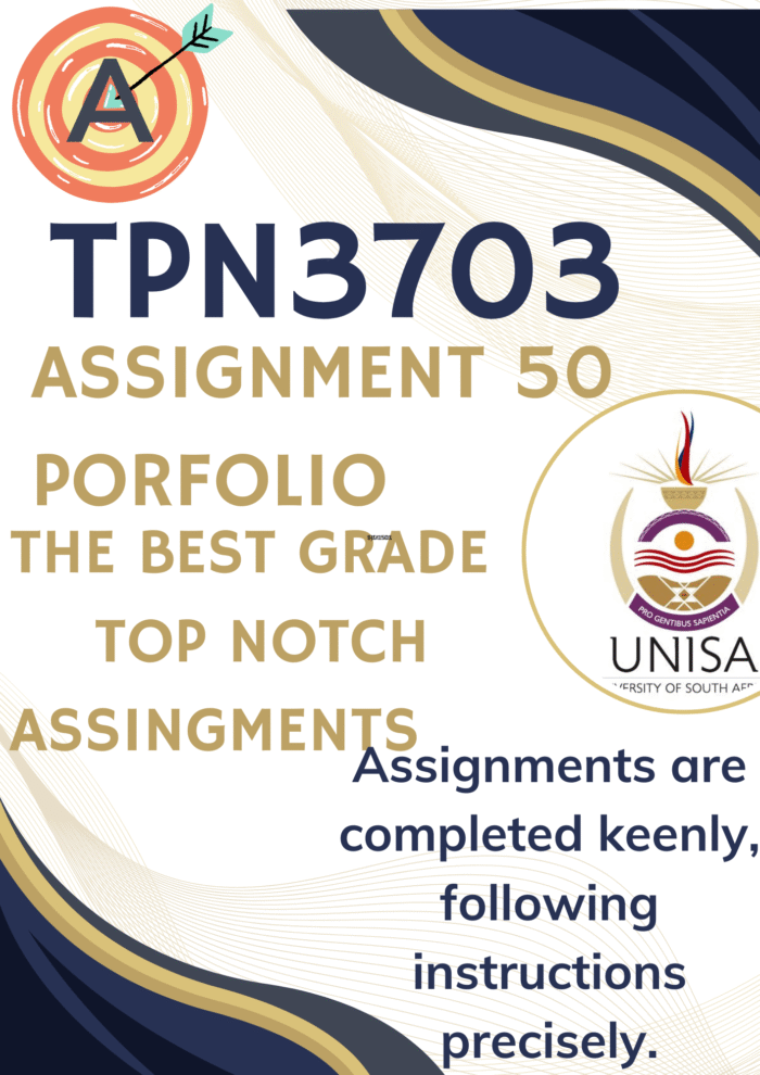 TPN3703 Assignment 50_ Due 1 October 2025 [Distinction Guaranteed] | UNISA