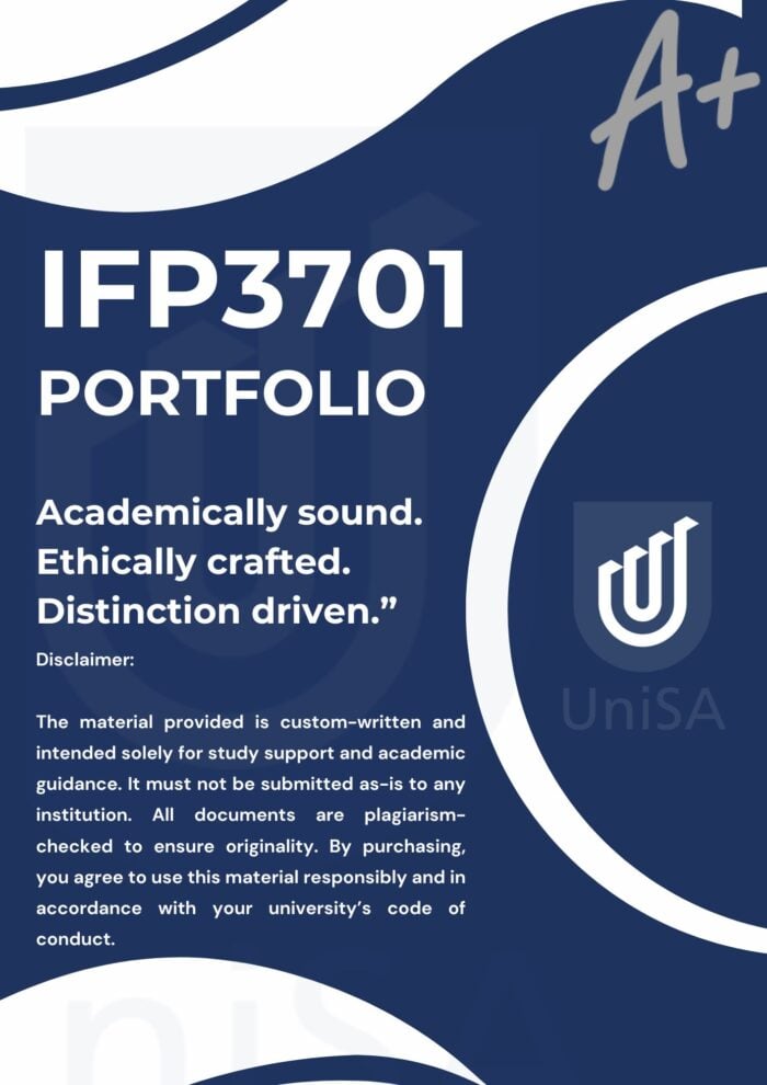IFP3701 ASSIGNMENT 6 PORTFOLIO 2025 ANSWERS {DUE DATE 20 OCTOBER 2025}