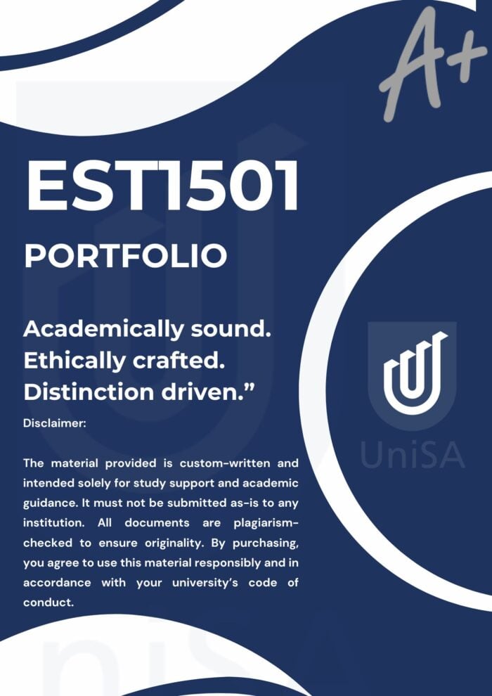 EST1501 PORTFOLIO ANSWERS 2025 {DUE DATE OCTOBER 2025}