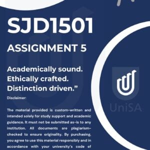 SJD1501 ASSIGNMENT 5 SEMESTER 2 2025 COMPLETE ANSWERS {DUE DATE 20 OCTOBER 2025}