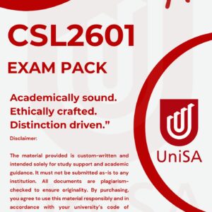 CSL2601 EXAM PACK 2025