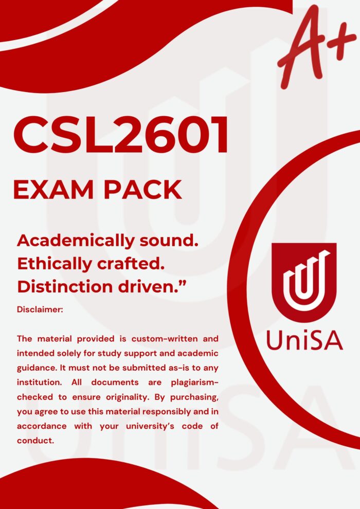 CSL2601 EXAM PACK 2025