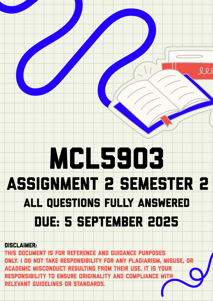 MCL5903 Assignment 2