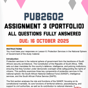 PUB2602 OCTOBER/NOVEMBER PORTFOLIO 2025 - FULLY ANSWERED (DUE 16 OCTOBER 2025)