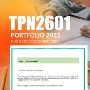 TPN2601 Portfolio 2025 Due 29 September 2025