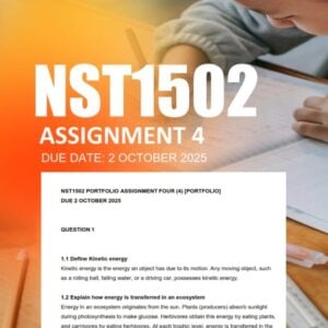 NST1502 Assignment 4 (Portfolio) 2025 Due 2 October 2025