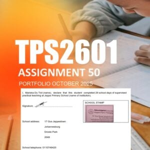 TPS2601 PORTFOLIO Assignment 51 2025 - Due October 2025