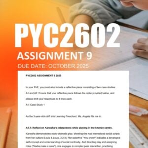 PYC2602 Assignment 9 2025 - Due October 2025