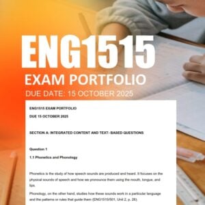 ENG1515 EXAM Portfolio 2025 - Due 15 October 2025