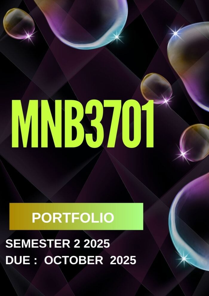 MNB3701 PORTFOLIO SEMESTER 2 2025 ANSWERS (DUE DATE 27 OCTOBER 2025)